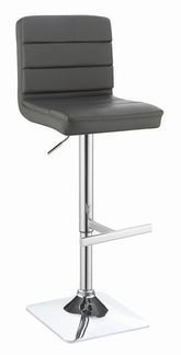 Coaster Bianca Upholstered Adjustable Bar Stools Grey and Chrome (Set of 2) Model 120696